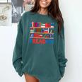 Freadom To Read Book Lover Reading Freedom Comfort Colors Sweatshirt Chalky Mint