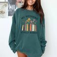 My Weekend Is Fully Booked Cozy Bookish Comfort Colors Sweatshirt Chalky Mint