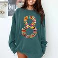 Fun 8th Birthday Books Themed 8 Years Old Boys Kids Girls Comfort Colors Sweatshirt Chalky Mint