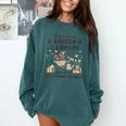 Gardening & Library Lover Books Reading Plants Cute Comfort Colors Sweatshirt Chalky Mint