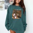 Ghost Reading Book Cat Lover Halloween Reading Enthusiast Comfort Colors Sweatshirt Chalky Mint
