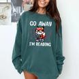 Go Away I'm Reading Book Reader Cute Fox Librarians Comfort Colors Sweatshirt Chalky Mint Go Away I'm Reading Book Reader Cute Fox Librarians Comfort Colors Sweatshirt Chalky Mint