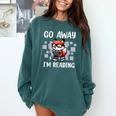 Go Away I'm Reading Book Reader Cute Fox Loves Books Comfort Colors Sweatshirt Chalky Mint Go Away I'm Reading Book Reader Cute Fox Loves Books Comfort Colors Sweatshirt Chalky Mint
