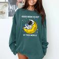 Good Book Is Out Of This World Astronaut Read Book Bookworm Comfort Colors Sweatshirt Chalky Mint