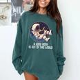 Good Book Is Out Of This World Astronaut Space Comfort Colors Sweatshirt Chalky Mint