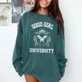 Good Girl University STFAUTTDLAGG Romance Spicy Book Comfort Colors Sweatshirt Chalky Mint