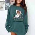 Goose With Books Cute Bookworm Reader Comfort Colors Sweatshirt Chalky Mint Goose With Books Cute Bookworm Reader Comfort Colors Sweatshirt Chalky Mint