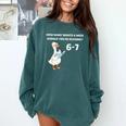 Goose Reading 67 Six Seven Meme Teacher Book Lover Comfort Colors Sweatshirt Chalky Mint Goose Reading 67 Six Seven Meme Teacher Book Lover Comfort Colors Sweatshirt Chalky Mint