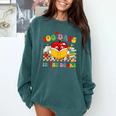 Groovy 100 Days In The Books Reading 100th Day Of School Comfort Colors Sweatshirt Chalky Mint