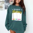 Guestbook My 21st Birthday Sign My Shirt Birthday Party Comfort Colors Sweatshirt Chalky Mint