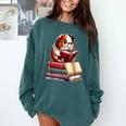 Guinea Pig Reading Books Matching Bookworm Readers Librarian Comfort Colors Sweatshirt Chalky Mint