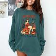 Halloween Bookish Witchy Book Club Hot Girls Read Comfort Colors Sweatshirt Chalky Mint