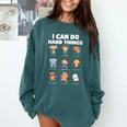 I Can Do Hard Things Children's Book Characters Comfort Colors Sweatshirt Chalky Mint