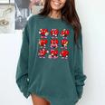 Heart Reading Books Valentine’s Day Girl And Boy Book Lovers Comfort Colors Sweatshirt Chalky Mint