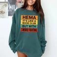 Hema Definition Like A Book Club With Swords Comfort Colors Sweatshirt Chalky Mint