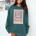 Hockey Romance Tarot Card Books Reader Cozy Reading Comfort Colors Sweatshirt Chalky Mint