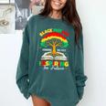 Honoring Past Inspiring Future History Month Book Tree Comfort Colors Sweatshirt Chalky Mint