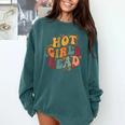 Hot Girls Read Aesthetic Book Lover Reading Comfort Colors Sweatshirt Chalky Mint Hot Girls Read Aesthetic Book Lover Reading Comfort Colors Sweatshirt Chalky Mint