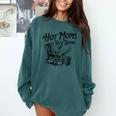 Hot Moms Read Books For Moms Book Lover Comfort Colors Sweatshirt Chalky Mint