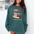 I'm With The Banned Read Banned Books Bookworm Men Women Comfort Colors Sweatshirt Chalky Mint I'm With The Banned Read Banned Books Bookworm Men Women Comfort Colors Sweatshirt Chalky Mint