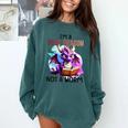 I'm A Book Dragon Not A Worm Comfort Colors Sweatshirt Chalky Mint