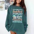 I'm a Book Nerd Bookworm Comfort Colors Sweatshirt Chalky Mint