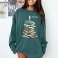 I'm Ok Books Reading Books Lover National Book Day Comfort Colors Sweatshirt Chalky Mint