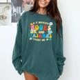If It Involves Books And Pajamas Count Me In Reading Comfort Colors Sweatshirt Chalky Mint