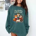 Its A Good Day To Read Book Cute Fox Sloth Owl Novel Reading Comfort Colors Sweatshirt Chalky Mint Its A Good Day To Read Book Cute Fox Sloth Owl Novel Reading Comfort Colors Sweatshirt Chalky Mint