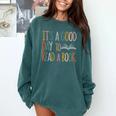 It’s a Good Day To Read a Book Lovers Library Reading Women Comfort Colors Sweatshirt Chalky Mint