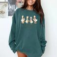Just A Bookish Goose Goose Book LoverSilly Goose Book Club Comfort Colors Sweatshirt Chalky Mint
