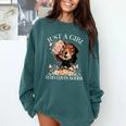 Just A Girl Who Loves Books Book Lover Reading For Women Comfort Colors Sweatshirt Chalky Mint Just A Girl Who Loves Books Book Lover Reading For Women Comfort Colors Sweatshirt Chalky Mint