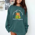 Just a Girl Who Loves Books And Capybaras Comfort Colors Sweatshirt Chalky Mint
