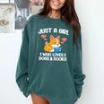 Just A Girl Who Loves Dogs And Books Reading Dog Puppy Lover Comfort Colors Sweatshirt Chalky Mint Just A Girl Who Loves Dogs And Books Reading Dog Puppy Lover Comfort Colors Sweatshirt Chalky Mint