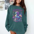 Just a Girl Who Loves Dragons And Books Comfort Colors Sweatshirt Chalky Mint