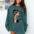 Just a Girl Who Has Tattoos And Love Books Tattooed Inked Comfort Colors Sweatshirt Chalky Mint