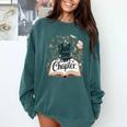 Just One More Chapter Bookish Book Reading Botanical Comfort Colors Sweatshirt Chalky Mint Just One More Chapter Bookish Book Reading Botanical Comfort Colors Sweatshirt Chalky Mint