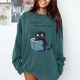 Just One More Chapter Bookworm Cat Book Lover Comfort Colors Sweatshirt Chalky Mint Just One More Chapter Bookworm Cat Book Lover Comfort Colors Sweatshirt Chalky Mint
