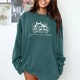 Just One More Chapter Dog German Shepherd Book Lover Comfort Colors Sweatshirt Chalky Mint