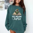 Just One More Chapter Floral Book Reading Girl Bookworm Comfort Colors Sweatshirt Chalky Mint Just One More Chapter Floral Book Reading Girl Bookworm Comfort Colors Sweatshirt Chalky Mint