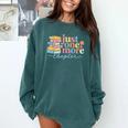 Just One More Chapter Floral Book Reading Teacher Bookworm Comfort Colors Sweatshirt Chalky Mint Just One More Chapter Floral Book Reading Teacher Bookworm Comfort Colors Sweatshirt Chalky Mint