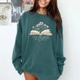 Just One More Chapter Floral Book Wildflower Aesthetic Art Comfort Colors Sweatshirt Chalky Mint Just One More Chapter Floral Book Wildflower Aesthetic Art Comfort Colors Sweatshirt Chalky Mint