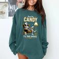 Keep The Candy I'Ll Take Books Halloween Comfort Colors Sweatshirt Chalky Mint