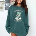 Kids I Read Past My Bedtime Cute Book Dragon Pajama Comfort Colors Sweatshirt Chalky Mint