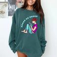 Leave Me Alone I'm Reading a Book For Bookworms Premium Tri-Blend Comfort Colors Sweatshirt Chalky Mint