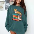 Leopard Gecko Book Lover Reading Comfort Colors Sweatshirt Chalky Mint Leopard Gecko Book Lover Reading Comfort Colors Sweatshirt Chalky Mint