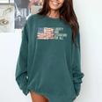Liberty And Literature For All Reading USA Book Lover Comfort Colors Sweatshirt Chalky Mint
