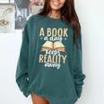Librarian A Book A Day For Book Lover Reading Library Comfort Colors Sweatshirt Chalky Mint