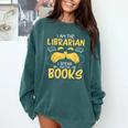 I Am Librarian Book Reader Library Book Reading Comfort Colors Sweatshirt Chalky Mint