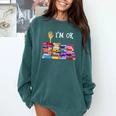 Librarian I'm Okay Book Reader Library Book Comfort Colors Sweatshirt Chalky Mint Librarian I'm Okay Book Reader Library Book Comfort Colors Sweatshirt Chalky Mint